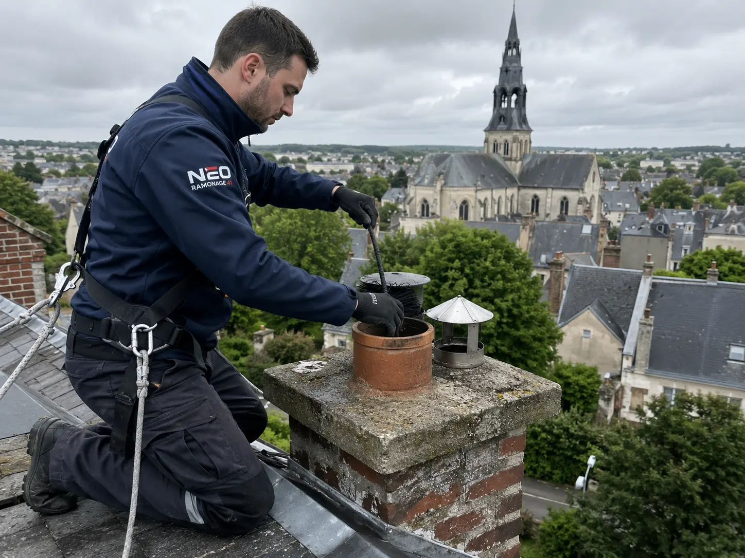 Ramonage de cheminée à Blois par Neo Ramonage 41